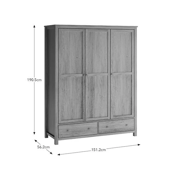 Olney Triple Wardrobe 9 Olney Triple Wardrobe - Image 7