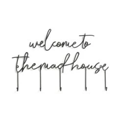 Welcome To The Madhouse Wire Key Hooks 7 Welcome To The Madhouse Wire Key Hooks -Habitat Store 30895170 alt02