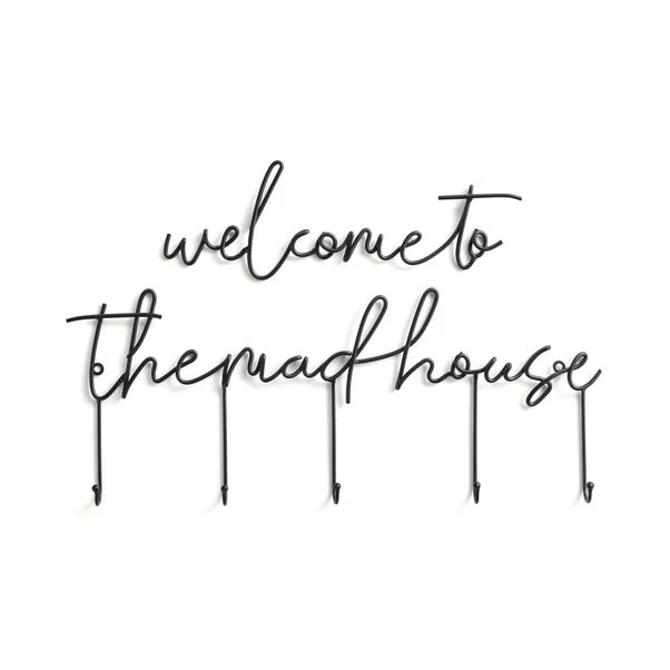 Welcome To The Madhouse Wire Key Hooks 5 Welcome To The Madhouse Wire Key Hooks - Image 3