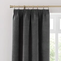Genoa Chenille Blackout Pencil Pleat Curtains -Habitat Store 30895490