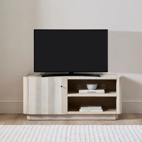 Willa Small TV Unit For TVs Up To 50", Mango Wood 3 Willa Small TV Unit For TVs Up To 50", Mango Wood