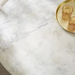 Arya Round Coffee Table, Mango Wood And Real Marble 9 Arya Round Coffee Table, Mango Wood And Real Marble -Habitat Store 30897628 alt02