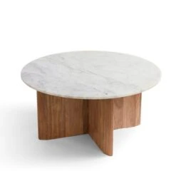 Arya Round Coffee Table, Mango Wood And Real Marble 10 Arya Round Coffee Table, Mango Wood And Real Marble -Habitat Store 30897628 alt03