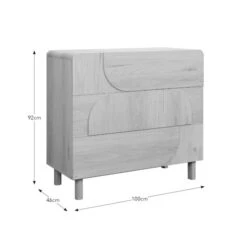 Aldo 3 Drawer Chest, Light Oak -Habitat Store 30897775 alt09