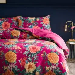 Peony Floral Duvet Cover & Pillowcase Set -Habitat Store 30897782 alt02