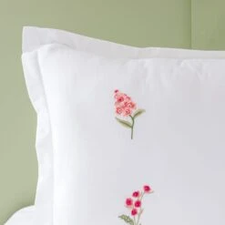 Rosetta Floral Embroidery Oxford Pillowcase -Habitat Store 30897802 alt01