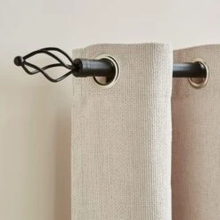 Caged Ball Fixed Metal Eyelet Curtain Pole -Habitat Store 30897912 alt03