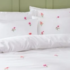 Rosetta Floral Embroidery Duvet Cover & Pillowcase Set -Habitat Store 30897916 alt01