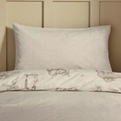 Sketched Animal Duvet Cover And Pillowcase Set 21 Sketched Animal Duvet Cover And Pillowcase Set -Habitat Store 30898076 alt03