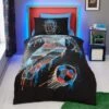 Football Graphic Boys Single Duvet Cover And Pillowcase Set -Habitat Store 30898143