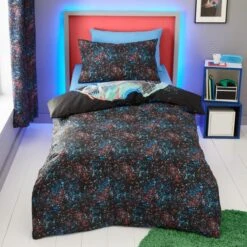 Football Graphic Boys Single Duvet Cover And Pillowcase Set -Habitat Store 30898143 alt02