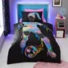 Football Graphic Girl Single Duvet Cover And Pillowcase Set -Habitat Store 30898210