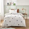 Embroidered Stars Single Duvet Cover And Pillowcase Set 2 Embroidered Stars Single Duvet Cover And Pillowcase Set -Habitat Store 30898238