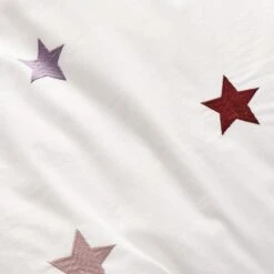 Embroidered Stars Single Duvet Cover And Pillowcase Set 9 Embroidered Stars Single Duvet Cover And Pillowcase Set -Habitat Store 30898238 alt02