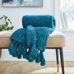 Chunky Chenille Throw 130x180cm 37 Chunky Chenille Throw 130x180cm -Habitat Store 30898318