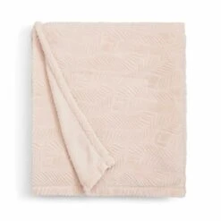 Leila Leaf Fleece Throw 130x170cm -Habitat Store 30898341 alt03