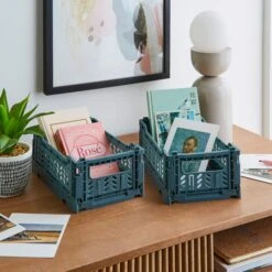 Pack Of 2 Foldable Crates 40 Pack Of 2 Foldable Crates -Habitat Store 30898616