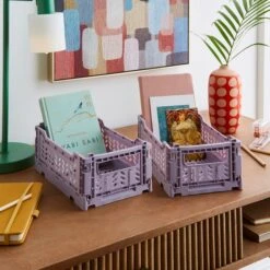 Pack Of 2 Foldable Crates 34 Pack Of 2 Foldable Crates -Habitat Store 30898618