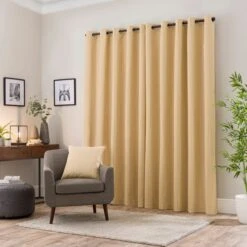 Neptune Textured Blackout Eyelet Curtains -Habitat Store 30898832 alt04