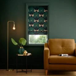 Luxe Crane Velour Blackout Roman Blinds -Habitat Store 30899401