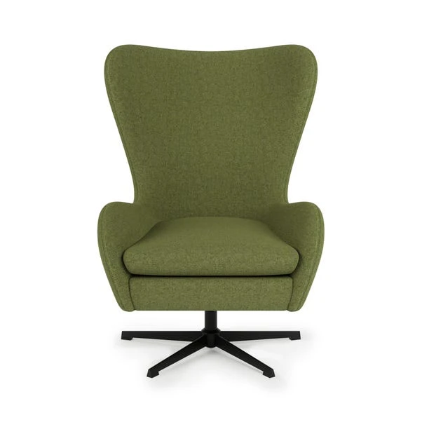 Kuvert Soft Marl Swivel Chair, Moss 5 Kuvert Soft Marl Swivel Chair, Moss - Image 3