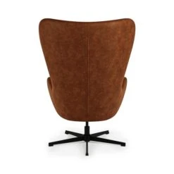 Kuvert Faux Leather Swivel Chair, Tan 14 Kuvert Faux Leather Swivel Chair, Tan -Habitat Store 30899583 alt04
