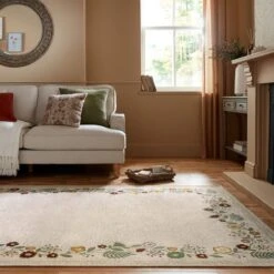 Camellia Floral Border Rug 27 Camellia Floral Border Rug -Habitat Store 30900186