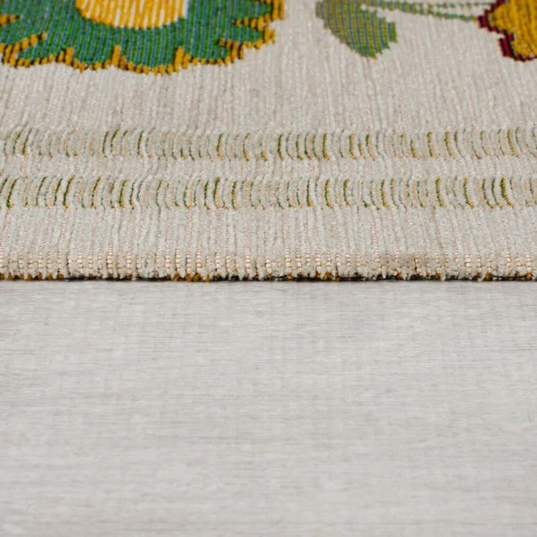 Camellia Floral Border Rug 11 Camellia Floral Border Rug - Image 9