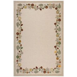 Camellia Floral Border Rug 31 Camellia Floral Border Rug -Habitat Store 30900186 alt04