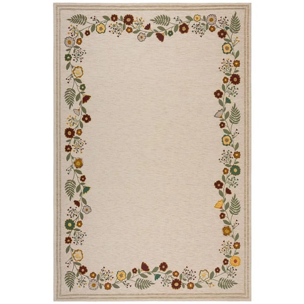 Camellia Floral Border Rug 12 Camellia Floral Border Rug - Image 10