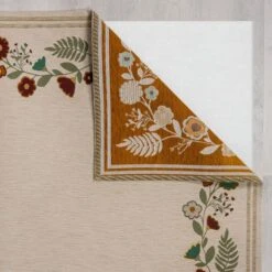 Camellia Floral Border Rug 24 Camellia Floral Border Rug -Habitat Store 30900276 alt02