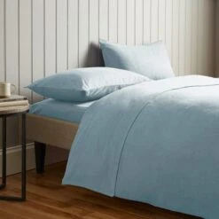 Soft & Cosy Luxury Brushed Cotton Flat Sheet -Habitat Store 30900536