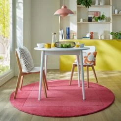 Boston Wool Border Round Rug -Habitat Store 30900629