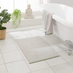 Reversible Stripe Bathmat -Habitat Store 30900728