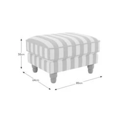 Beatrice Woven Stripe Footstool -Habitat Store 30900752 alt09