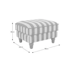 Beatrice Woven Stripe Footstool -Habitat Store 30900753 alt09