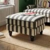 Beatrice Woven Stripe Footstool 2 Beatrice Woven Stripe Footstool -Habitat Store 30900754
