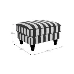 Beatrice Woven Stripe Footstool -Habitat Store 30900754 alt09