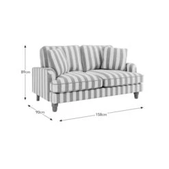 Beatrice Woven Stripe 2 Seater Sofa -Habitat Store 30900755 alt09