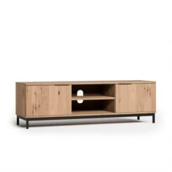 Reynolds Wide TV Unit For TVs Up To 60", Rustic Oak Effect -Habitat Store 30900993 alt06