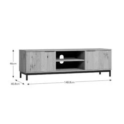 Reynolds Wide TV Unit For TVs Up To 60", Rustic Oak Effect -Habitat Store 30900993 alt09