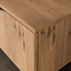 Reynolds Extra Wide TV Unit For TVs Up To 80", Rustic Oak Effect -Habitat Store 30901016 alt05