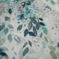 Flo Trailing Leaf Teal Luxury Velvet Duvet Cover And Pillowcase Set 24 Flo Trailing Leaf Teal Luxury Velvet Duvet Cover And Pillowcase Set -Habitat Store 30901209 alt04