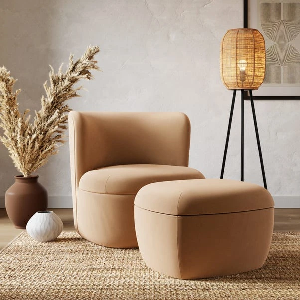 Modern Curves Velvet Occasional Chair 9 Modern Curves Velvet Occasional Chair - Image 7