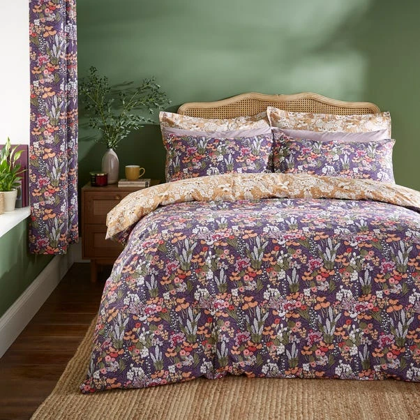 Harvest Floral Purple Duvet Cover And Pillowcase Set 21 Harvest Floral Purple Duvet Cover And Pillowcase Set - Image 19