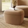 Modern Curves Velvet Storage Footstool -Habitat Store 30901501