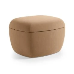 Modern Curves Velvet Storage Footstool -Habitat Store 30901501 alt01