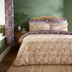 Harvest Floral Purple Duvet Cover And Pillowcase Set 36 Harvest Floral Purple Duvet Cover And Pillowcase Set -Habitat Store 30901528 alt02