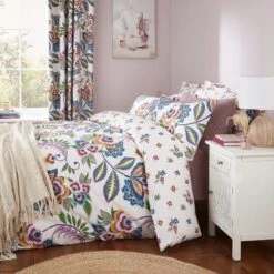 Lucinda Floral Pink Duvet Cover And Pillowcase Set 39 Lucinda Floral Pink Duvet Cover And Pillowcase Set -Habitat Store 30901561 alt06