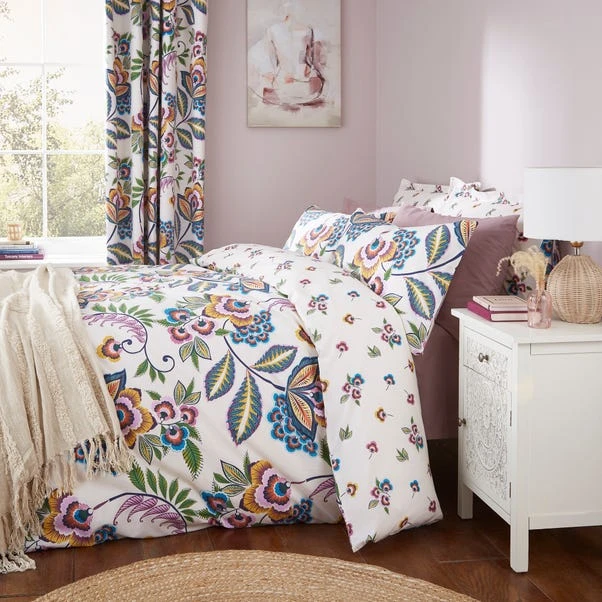 Lucinda Floral Pink Duvet Cover And Pillowcase Set 14 Lucinda Floral Pink Duvet Cover And Pillowcase Set - Image 12